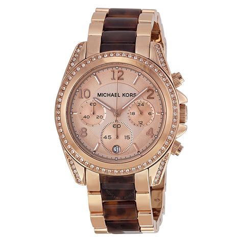 michael kors women's rose gold-tone watch|Michael Kors rose gold watch.